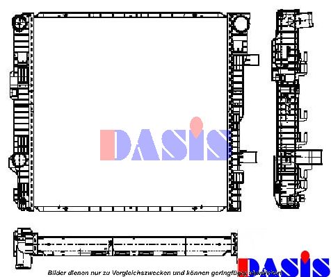 AKS DASIS Радиатор, охлаждение двигателя 132010N